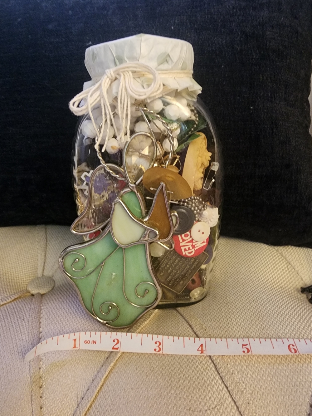 Vintage Mystery Trinket Jar - Angels